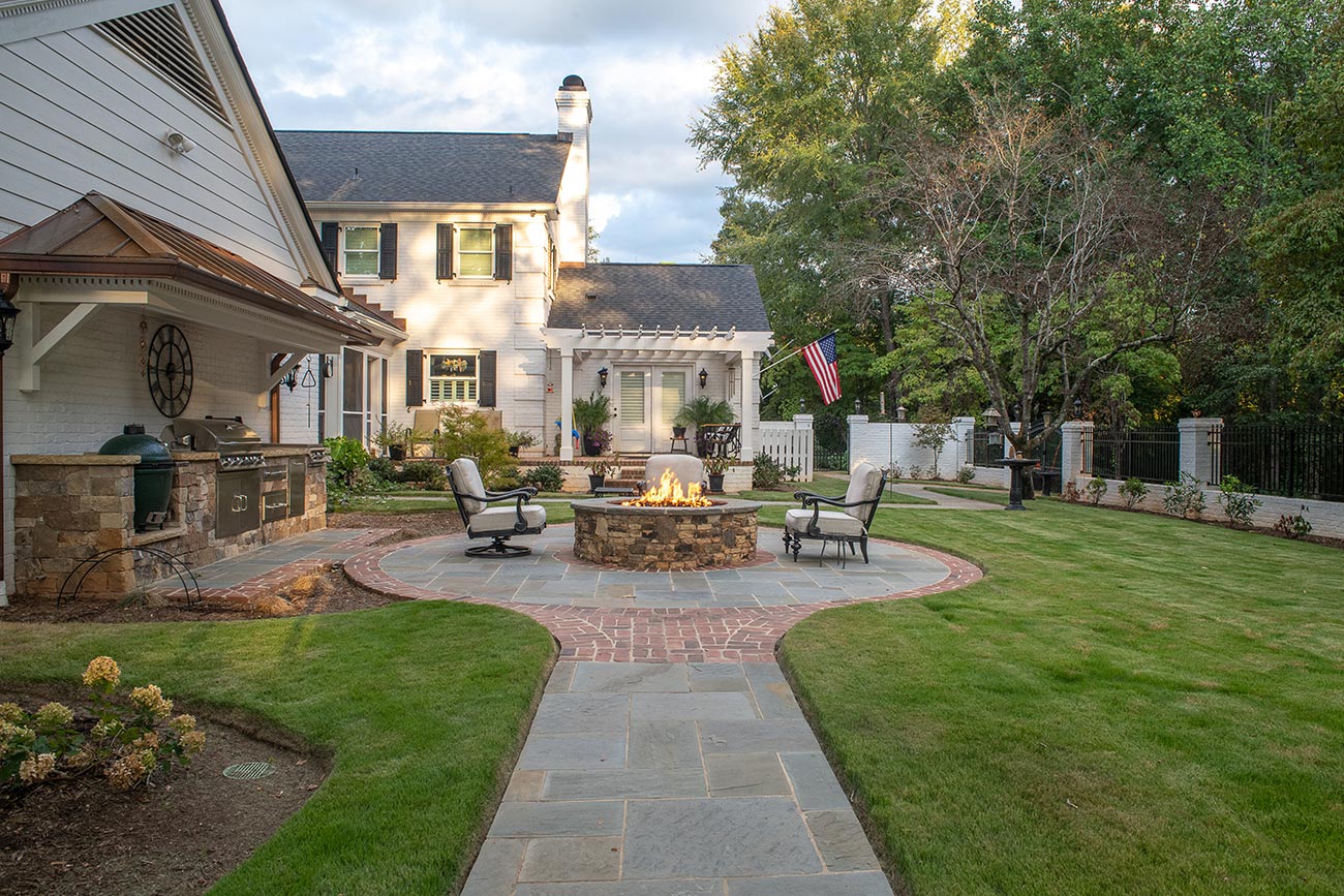 luxury-fire-pit Fire Pit Design and Installation in Greenville